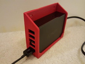 aukey pa-t1 chargeur usb cintre de soutien l'organisation freecad 3d print model - Mito3D
