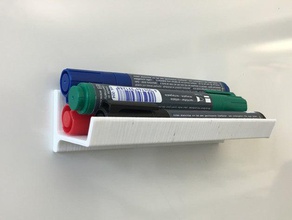 personalizzabile lavagna magnetica vassoio parametrico office customizer cancellabili a secco dry erase marker titolare marcatore pen penna stazionaria 3d print model - Mito3D