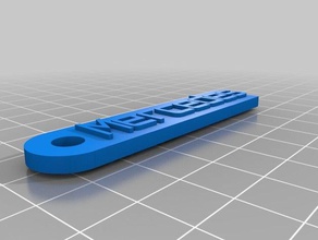 maxs mercedes chave de cadeia organização personalizado 3d print model - Mito3D