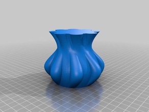 lissée vase l'art 3d print model - Mito3D