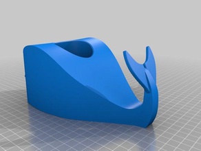willy 3d la stampante accessori matita pot balena 3d print model - Mito3D