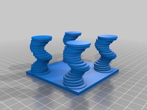 tabla espiral piernas 3d impresión 3d print model - Mito3D
