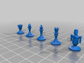 satranç taşları 3d baskı 3d print model - Mito3D