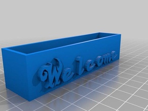 welcomebizcard office personalizzato 3d print model - Mito3D