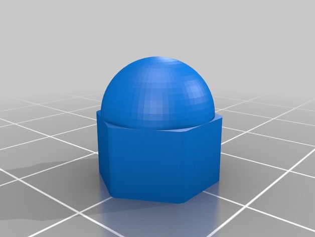 m8 acorn Mutter Teile angepasst 3D print model - Mito3D