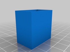 dünnwandige Seiten der Schachtel 3d drucken tests angepasst 3d print model - Mito3D