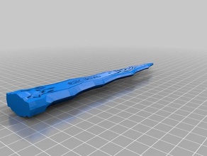 kriss hançer 2 pices 1 kabza kısmı bıçak tarar kopyaları özelleştirilmiş 3d print model - Mito3D