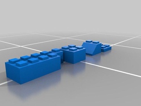 precise interlocking bricks 3d printing building blocks 3d print model - Mito3D