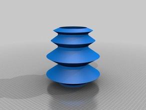 gezackte kantige vase Dekor 3d print model - Mito3D