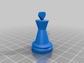 valentines chess pawn 3d printing 3d print model - Mito3D