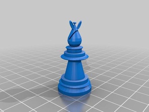 easter chess bishop 3d printing 3d print model - Mito3D