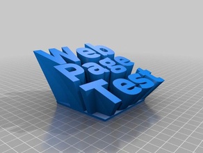 webpagetest text sculpture signs logos 3d print model - Mito3D