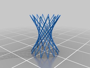 meine angepasste hyperboloid mesh-Skulptur v2 kontinuierlich Skulpturen 3d print model - Mito3D