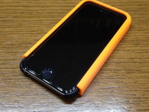 iphone 66+ leather case slide-in shelfwall pocket mobile freecad 3d print model - Mito3D