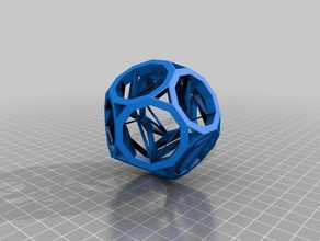 o dodecaedro-truncado matemática a arte personalizado 3d print model - Mito3D