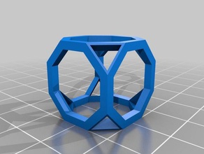 cubo-truncado de matemáticas art personalizado 3d print model - Mito3D