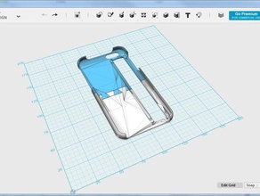 isense case iphone6 two parts gadgets 3d print model - Mito3D