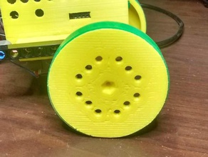 tamiya compatible roue hexagonale de 3 mm l'axe la robotique 3d print model - Mito3D