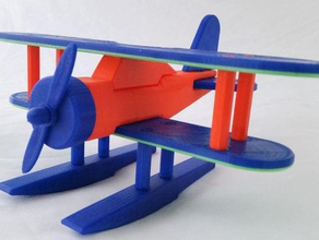 sea airplane modular construction toys 3d print model - Mito3D