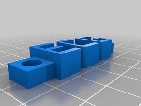 6th grade block keychains customized 3d print model - Mito3D