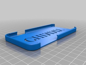 il mio personalizzato stencil font caso di iphone mobile 3d print model - Mito3D