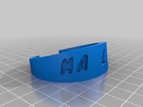 ma&eumllle bilezik özelleştirilmiş 3d print model - Mito3D