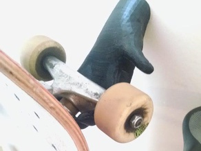 centro commerciale afferrare parete skateboard titolare sport all'aperto mano mallgrab gancio a 3d print model - Mito3D