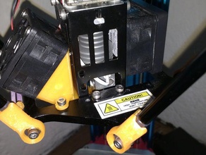 dreammaker overlord 3d center ugello la stampante parti 40mm condotto della ventola staffa di montaggio il centraggio end-effector pro 3d print model - Mito3D