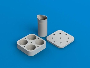 casting mécanisme de réduction du bruit en caoutchouc silicone pieds 3d l'imprimante pièces la moisissure moulage le l'amortisseur 3d print model - Mito3D