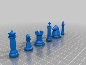 edle Schachspiel 3d drucken 3d print model - Mito3D