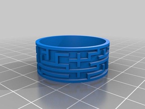 meu personalizados aleatório labirinto anel gerador moda 3d print model - Mito3D