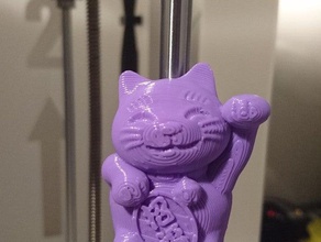 gato de la suerte imán nevera cocina comedor 3d print model - Mito3D