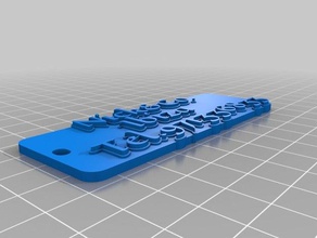numero telkeychain keychains customized 3d print model - Mito3D