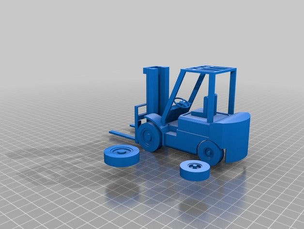 auto elevador a máquina as ferramentas empilhadeira 3D print model - Mito3D