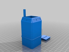 porta potty cup food drink 3d print model - Mito3D