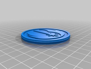star wars sith, jedi moneta le monete distintivi impero 3d print model - Mito3D