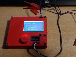component tester case electronics knob 3d print model - Mito3D