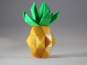 poliedro di ananas per la matematica art frutta hawaii poliedri tropicale 3d print model - Mito3D