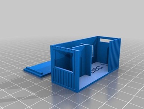 parametric shipping container buildings structures home design 3d print model - Mito3D