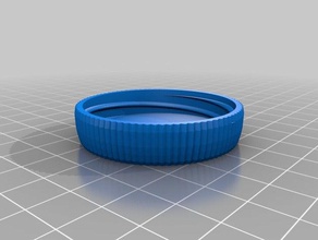 il mio personalizzata del contenitore coperchio zigrinato contenitori 3d print model - Mito3D