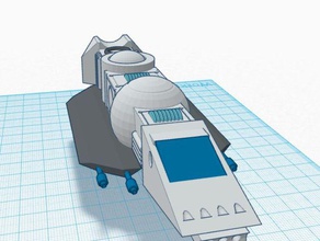 stryker blu 01 3 d la stampa astronavi 3d print model - Mito3D
