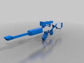 gun props ar 15 ar-15 3d print model - Mito3D
