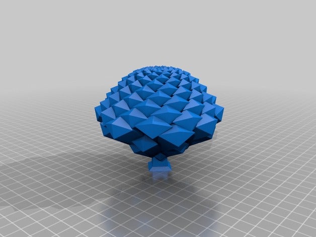 my customized parametric pinecone math art 3D print model - Mito3D