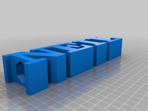 meu texto personalizado porta-lápis sinais logotipos 3D print model - Mito3D