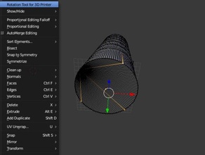rotation tool 3d printer blender art tools angle rotate 3d print model - Mito3D