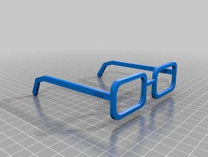 liv óculos personalizado 3d print model - Mito3D