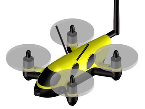 biendli 150 mm micro fpv quadcopter rc veículos 3d print model - Mito3D