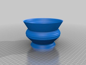 faible vase de fleurs les conteneurs personnalisé 3d print model - Mito3D