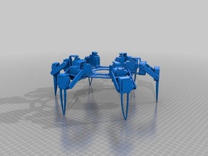 18 dof hexápodo la robótica 3d print model - Mito3D