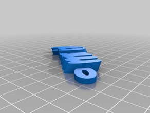 moony llaveros personalizado 3d print model - Mito3D